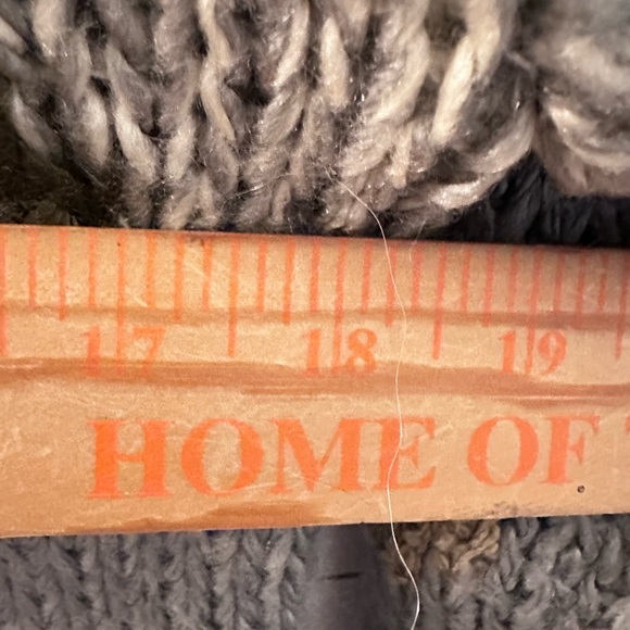 VTG M NORTHPOINT charming grey-beige landscape sheep pastoral hand knit cardigan - Picture 8 of 10